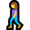 Woman Walking emoji on Microsoft